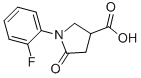 1-(2-FLUORO-PHENYL)-5-OXO-PYRROLIDINE-3-CARBOXYLIC ACID CAS#: 1998-86-3