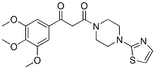 1-(2-Thiazolyl)-4-[3-(3,4,5-trimethoxyphenyl)-1,3-dioxopropyl]piperazine CAS#: 23776-36-5