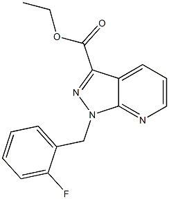 1-(2-fluorobenzyl)-1H-pyrazolo[3,4-b]pyridine-3-carboxylic acid ethyl ester CAS#: 256376-59-7