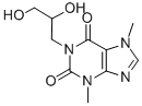 1-(2,3-dihydroxypropyl)-3,7-dihydro-3,7-dimethyl-1H-purine-2,6-dione CAS#: 13460-96-3