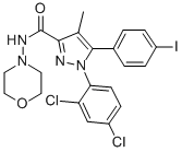 1-(2,4-DICHLOROPHENYL)-5-(4-IODOPHENYL)-4-METHYL-N-4-MORPHOLINYL-1H-PYRAZOLE-3-CARBOXAMIDE CAS#: 202463-68-1