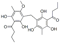 1-[3-[[2,4-Dihydroxy-6-methoxy-5-methyl-3-(1-oxobutyl)phenyl]methyl]-2,4,6-trihydroxy-5-methylphenyl]-1-butanone CAS#: 1867-82-9