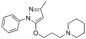 1-[3-[(3-Methyl-1-phenyl-1H-pyrazol-5-yl)oxy]propyl]piperidine CAS#: 15089-61-9