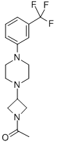 1-{3-[4-(3-TRIFLUOROMETHYL-PHENYL)-PIPERAZIN-1-YL]-AZETIDIN-1-YL}-ETHANONE CAS#: 223381-97-3
