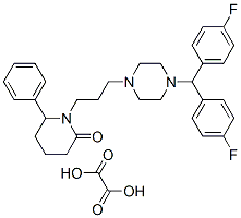 1-[3-[4-[bis(4-fluorophenyl)methyl]piperazin-1-yl]propyl]-6-phenyl-pip eridin-2-one, oxalic acid CAS#: 109758-31-8