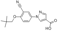 1-[3-CYANO-4-(2,2-DIMETHYL-PROPOXY)-PHENYL]-1H-PYRAZOLE-4-CARBOXYLIC ACID CAS#: 206884-98-2