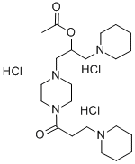 1-(3-Piperidinopropionyl)-4-(2-acetyloxy-3-piperidinopropyl)piperazine trihydrochloride CAS#: 109377-02-8