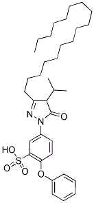 1-(3-SULFO-4-PHENOXY)-PHENYL-3-HEPTADECYL-4-ISOPROPYL-PYRAZOLINE-5-ONE CAS#: 1153-45-3