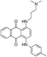 1-[[3-(dimethylamino)propyl]amino]-4-[(4-methylphenyl)amino]anthraquinone CAS#: 25743-94-6