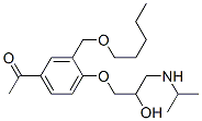 1-(4-(2-Hydroxy-3-((1-methylethyl)amino)propoxy)-3-(pentyloxymethyl)ph enyl)ethanone CAS#: 104450-14-8