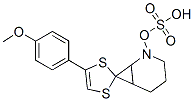 1-[4-(4-methoxyphenyl)-1,3-dithiol-2-ylidene]-3,4,5,6-tetrahydro-2H-py ridine, sulfuric acid CAS#: 24372-73-4