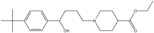 1-(4-(4-(tert-Butyl)phenyl)-4-hydroxybutyl)-4-piperidinecarboxylic Acid Ethyl Ester CAS#: 100499-85-2
