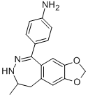 1-(4-AMINOPHENYL)-4-METHYL-7,8-METHYLENEDIOXY-3.4-DIHYDRO-5H-2,3-BENZODIAZEPINE CAS#: 114460-08-1