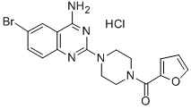 1-(4-Amino-6-bromo-2-quinazolinyl)-4-(2-furanylcarbonyl)piperazine hyd rochloride CAS#: 111218-73-6