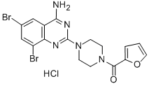 1-(4-Amino-6,8-dibromo-2-quinazolinyl)-4-(2-furanylcarbonyl)piperazine hydrochloride CAS#: 111218-74-7