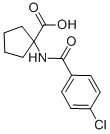 1-(4-Chloro-benzoylamino)-cyclopentanecarboxylic acid CAS#: 15026-82-1