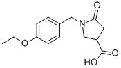 1-(4-ETHOXY-BENZYL)-5-OXO-PYRROLIDINE-3-CARBOXYLIC ACID CAS#: 10413-45-3