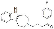 1-(4-Fluorophenyl)-4-(1,4,5,6-tetrahydroazepino[4,5-b]indol-3(2H)-yl)-1-butanone CAS#: 23712-07-4