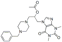 [1-(4-benzylpiperazin-1-yl)-3-(1,3-dimethyl-2,6-dioxo-purin-7-yl)propa n-2-yl] acetate CAS#: 19977-15-2
