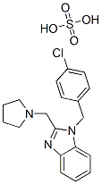 1-[(4-chlorophenyl)methyl]-2-(pyrrolidin-1-ylmethyl)-1H-benzimidazole sulphate CAS#: 17162-20-8