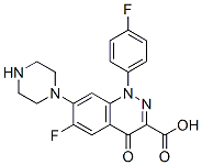 1-(4-fluorophenyl)-6-fluoro-1,4-dihydro-4-oxo-7-(1-piperazinyl)cinnoline-3-carboxylic acid CAS#: 114610-10-5