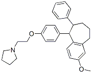 1-(4-pyrrolidinoethoxyphenyl)-2-phenyl-7-methoxybenzosuberan CAS#: 107752-02-3