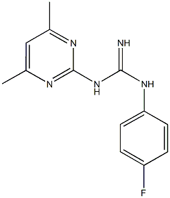 1-(4,6-Dimethyl-2-pyrimidinyl)-3-(p-fluorophenyl)guanidine CAS#: 16018-65-8