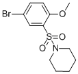 1-(5-BROMO-2-METHOXYBENZENESULPHONYL)PIPERIDINE CAS#: 295360-83-7