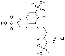1-[(5-Chloro-2-hydroxy-3-sulfophenyl)azo]-2-hydroxy-3,6-naphthalenedisulfonic acid CAS#: 2103-74-4