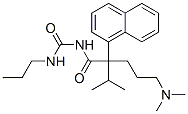 1-[5-(Dimethylamino)-2-isopropyl-2-(1-naphtyl)valeryl]-3-propylurea CAS#: 13349-37-6