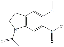 1-(5-Methoxy-6-nitroindolin-1-yl)ethanone CAS#: 23772-37-4