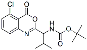 (1-(5-chloro-4-oxo-4H-3,1-benzoxazin-2-yl)-2-methylpropyl)carbamic acid 1,1-dimethylethyl ester CAS#: 108562-43-2