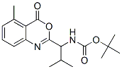 (1-(5-methyl-4-oxo-4H-3,1-benzoxazin-2-yl)-2-methylpropyl)carbamic acid 1,1-dimethylethyl ester CAS#: 108562-42-1