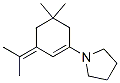 1-[5,5-Dimethyl-3-(1-methylethylidene)-1-cyclohexen-1-yl]pyrrolidine CAS#: 28017-82-5
