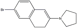 1-(6-bromo-3,4-dihydronaphthalen-2-yl)pyrrolidine CAS#: 113075-66-4