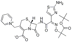 1-[[(6R,7R)-7-[[(2Z)-2-(2-AMino-4-thiazolyl)-2-[[2-(1,1-diMethylethoxy)-1,1-diMethyl-2-oxoethoxy]iMino]acetyl]aMino]-2-carboxy-8-oxo-5-thia-1-azabicyclo[4.2.0]oct-2-en-3-yl]Methyl]pyridiniuM Inner Salt CAS#: 102772-66-7