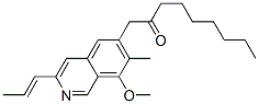 1-[8-Methoxy-7-methyl-3-(1-propenyl)isoquinolin-6-yl]-2-nonanone CAS#: 20648-03-7