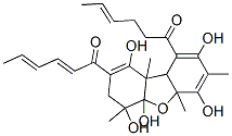 1-[9-(1-Oxo-4-hexenyl)-3,4,4a,5a,9a,9b-hexahydro-1,4,4a,6,8-pentahydroxy-4,5a,7,9b-tetramethyldibenzofuran-2-yl]-2,4-hexadien-1-one CAS#: 103804-08-6