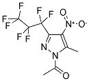 1-ACETYL-3(5)-(HEPTAFLUORO-1-PROPYL)-5(3)-METHYL-4-(NITRO)PYRAZOLE CAS#: 244033-12-3