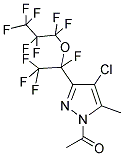 1-ACETYL-4-CHLORO-3(5)-[1-(HEPTAFLUOROPROP-1-OXY)TETRAFLUOROETHYL]-5(3)-(METHYL)PYRAZOLE CAS#: 231301-31-8