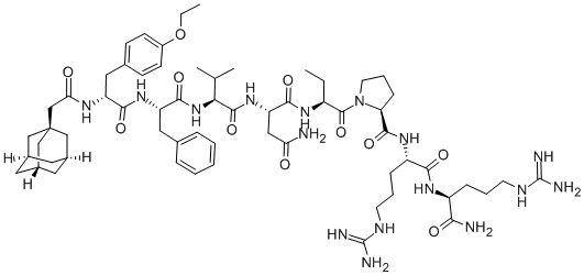 1-ADAMANTANEACETYL-D-TYR[O-ETHYL]-PHE-VAL-ASN-ABU-PRO-ARG-ARG-NH2 CAS#: 112465-00-6