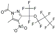 1-Acetyl-3-[1-(heptafluoropropoxy)-1,2,2,2-tetrafluoroethyl]-5-methyl-4-nitro-1H-pyrazole CAS#: 231947-20-9