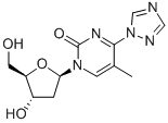 1-(BETA-D-2-DEOXYRIBOFURANOSYL)-4-(1,2,4-TRIAZOL-1-YL)-5-METHYLPYRIMIDIN-2-ONE CAS#: 109389-24-4