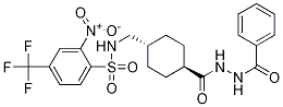 1-Benzoyl-2-[[trans-4-[[[[2-nitro-4-(trifluoromethyl)phenyl]sulfonyl]amino]methyl]cyclohexyl]carbonyl]hydrazine CAS#: 263849-50-9