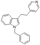1-Benzyl-3-[2-(4-pyridyl)ethyl]-1H-indole CAS#: 16571-59-8