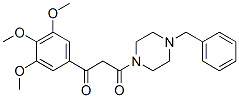 1-Benzyl-4-[1,3-dioxo-3-(3,4,5-trimethoxyphenyl)propyl]piperazine CAS#: 23776-23-0