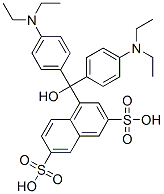 1-[Bis[4-(diethylamino)phenyl]hydroxymethyl]-3,6-naphthalenedisulfonic acid CAS#: 107572-88-3