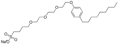 1-Butanesulfonic acid, 4-[2-[2-[2-(4-nonylphenoxy)ethoxy] ethoxy]ethoxy]-, sodium salt CAS#: 28512-30-3