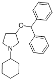 1-Cyclohexyl-3-(diphenylmethoxy)pyrrolidine CAS#: 102584-43-0