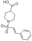 1-[[(E)-2-PHENYLVINYL]SULFONYL]PIPERIDINE-4-CARBOXYLIC ACID CAS#: 260441-69-8